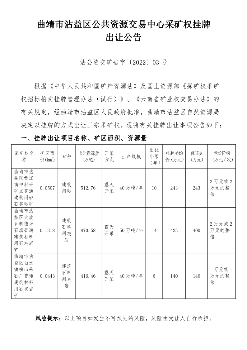 曲靖市沾益区公共资源交易中心采矿权挂牌出让公告》（沾公资交矿告字〔2022〕03号）_2.png